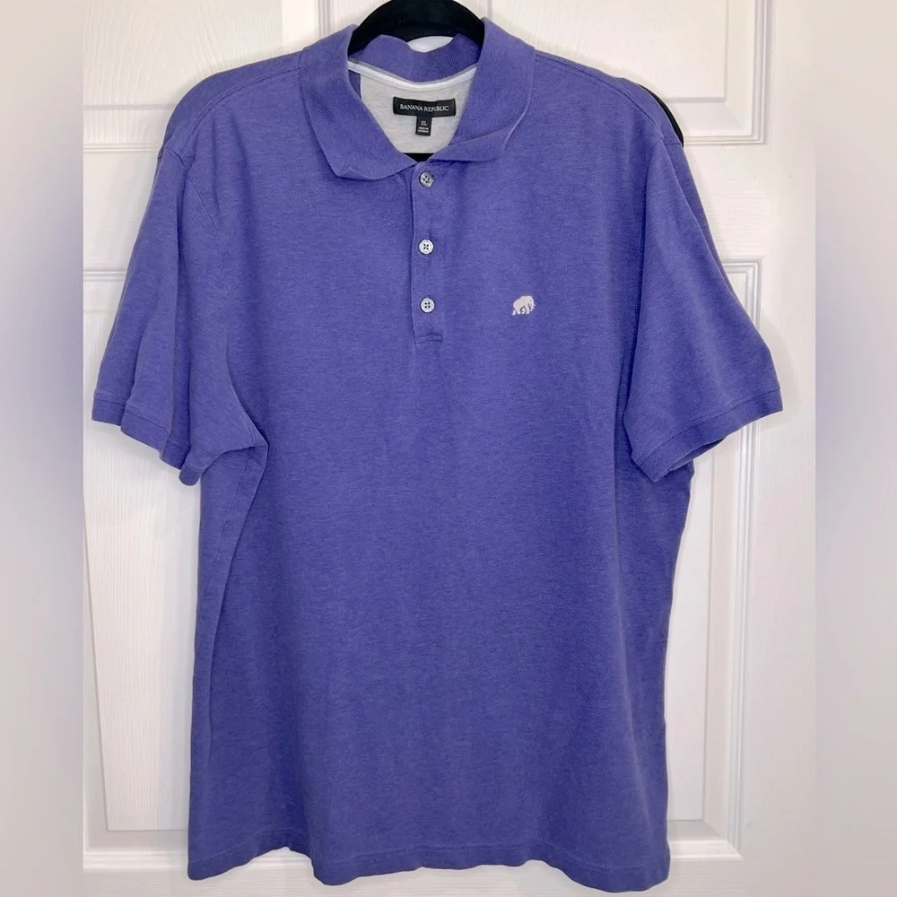 Banana Republic Men’s polo shirt - Purple - Size XL